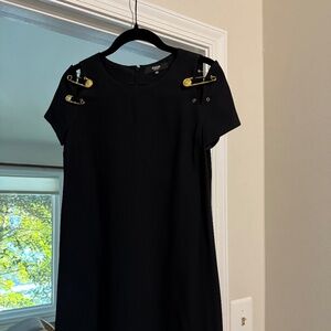 Versus Versace Safety Pin Black Dress
